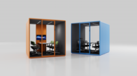 Cabine de réunion insonorisée, bureau individuel insonorisé, cabine de confidentialité insonorisée