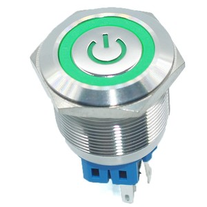 <span class=keywords><strong>12v</strong></span> כפתור הדחיפה רגעית כסף מתג 12 מ "מ מתכת קטנה עמיד למים IP65 רמה 1 שילוב עבור מכונית - Product Image 6