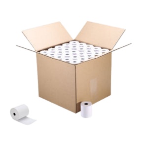 Rollos de Papel Térmico de una Sola Capa, 80x80mm, Blancos, 100% Pulpa de Madera, Impresión de Logotipo Personalizado para Cajas Registradoras, Recibos de Punto de Venta, Marca Unifon - Product Image 2