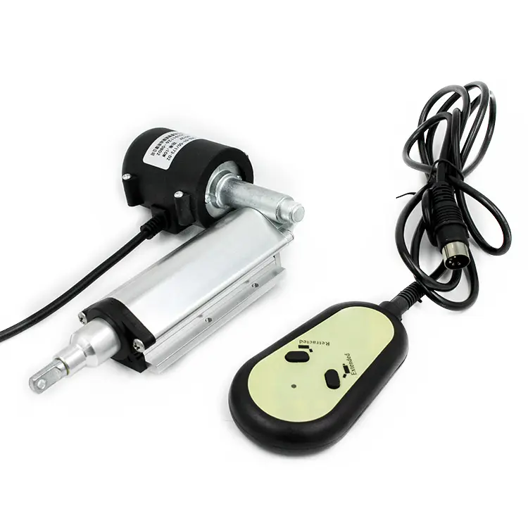 Hot Koop Sterker 12V 24V 2500 Rpm Self-Lock Capaciteit Servo Motor Met Rem Buisvormige Lineaire Actuator