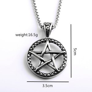 จี้รูปดาวห้าแฉกสแตนเลสสำหรับผู้ชายและผู้หญิงสร้อยคอรูปดาวของขวัญเครื่องประดับแฟชั่น - Product Image 5