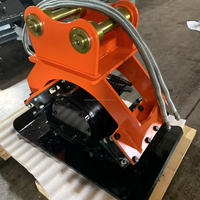 Compacteur de plaques industriel pour mini-excavatrice pour l'aménagement paysager avec mini pelleteuses Densification efficace du sol