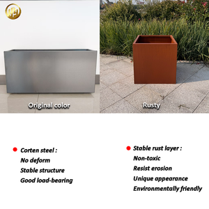 <span class=keywords><strong>Pas</strong></span> <span class=keywords><strong>cher</strong></span> 2mm d'épaisseur en acier corten décorations pour la maison jardin pratique métal rouillé pépinière planteur - Product Image 2