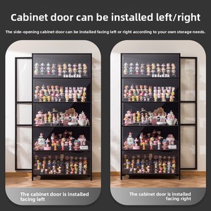 Armoire en acrylique en bambou de conception moderne faite à la main pour la maison salon produits cosmétiques et étagère de rangement d'affichage Lego - Product Image 3