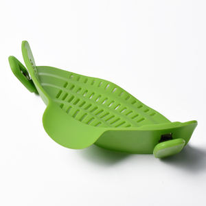 Colino a scatto e a strappo resistente al calore adatto a tutte le pentole e ciotole colino in Silicone Clip su colino per alimenti per pentole pentole - Product Image 6