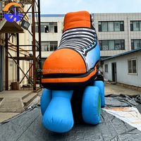 Modèle de ballon gonflable patins à roulettes personnalisés en tissu Oxford avec souffleur, impression numérique, installation facile pour la publicité commerciale