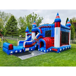 Structure gonflable personnalisable <span class=keywords><strong>avec</strong></span> toboggan aquatique et <span class=keywords><strong>piscine</strong></span> pour enfants et adultes, idéale pour les fêtes estivales en extérieur et la <span class=keywords><strong>location</strong></span> commerciale. - Product Image 2