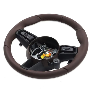 Volante Deportivo de Cuero Mejorado para Panamera Cayenne 957 <span class=keywords><strong>Macan</strong></span> 996 997 Cayman 987 991 993 971 970.2 GT3 - Product Image 4