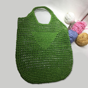 Sacs en corde de papier tissés à la main de designers Sacs d'artisanat à une épaule pour dames et vacances d'été à la plage - Product Image 3