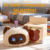 Peluche Chat Intelligent IA Transfrontalier, Rembourrage Coton PP, Unisexe, 14 ans et plus, Cadeau d'Anniversaire Réconfortant, 66 Pays, Fabriqué en Chine