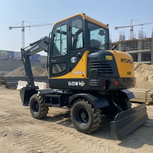 Excavadora Hyundai 60W VS Usada a Bajo Precio, Excavadora Hidráulica de Ruedas Original Usada, Hyundai 60W VS 150 210 225 305 330 - Product Image 1