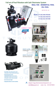 Système de <span class=keywords><strong>piscine</strong></span> à eau salée tout-en-un Topguy : chlorinateur et filtre intégrés pour la <span class=keywords><strong>filtration</strong></span> de la <span class=keywords><strong>piscine</strong></span> - Product Image 2