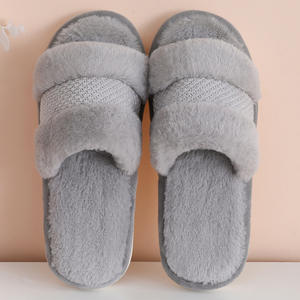 Pantuflas de Algodón para Otoño/Invierno 2025, Pantuflas de Interior Silenciosas de Felpa para Parejas, Antideslizantes para el Hogar - Product Image 6