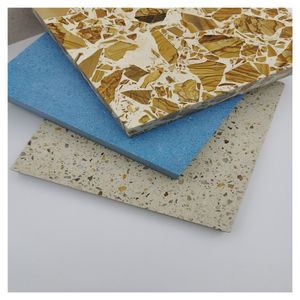 Prima Haute Qualité Violette <span class=keywords><strong>Terrasse</strong></span> Sol Look Céramique Terrazzo Pierre Carrelage 12mm D'épaisseur Mince Dalle Terrazzo - Product Image 3