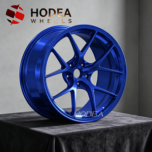 Rines HODEA de 1 Pieza, Forjados, Color Azul Caramelo, Diseño de 5 Radios en Y, Cóncavos Profundos, Personalizados para BMW, <span class=keywords><strong>Mercedes</strong></span>, Audi y Más, de 17 a 24 Pulgadas, Ajuste Personalizado - Product Image 3