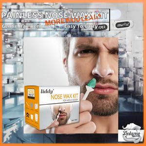 Kit de Cera Depilatoria para Nariz, Portátil, con Granos de Cera y Set de Aplicación Desechable - Product Image 2