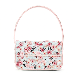Bolso de Mensajero Bohemio Moderno Indio, Bordado a Mano, con Cuentas, Ligero, de Gran Capacidad, para Mujer, para la Noche - Product Image 1
