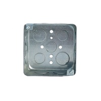 Boîte de jonction électrique en acier galvanisé de 1 pouce de profondeur, certifiée UL514A, standard 4x4, avec découpe carrée