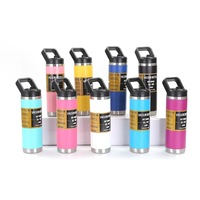 Mug/bouilloire portable en acier inoxydable à double paroi isolée sous vide, sans BPA, anti-fuite, grande capacité, bouteille d'eau pour les sports de plein air