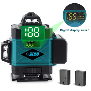 Nivel Láser Verde Km 4D de 16 Líneas, 505-520 Nm, Pantalla Digital, Rotación de 360 Grados, para Uso en Interiores y Exteriores - Product Image 2