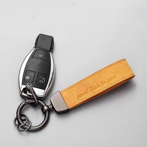Fashion Suede Keychain Zinc Alloy LOGO Custom, <b>Car</b> <b>Keyring</b> Hanging Strap Skin-Friendly No Fade, for BMW Toyota Honda - Product Image 3