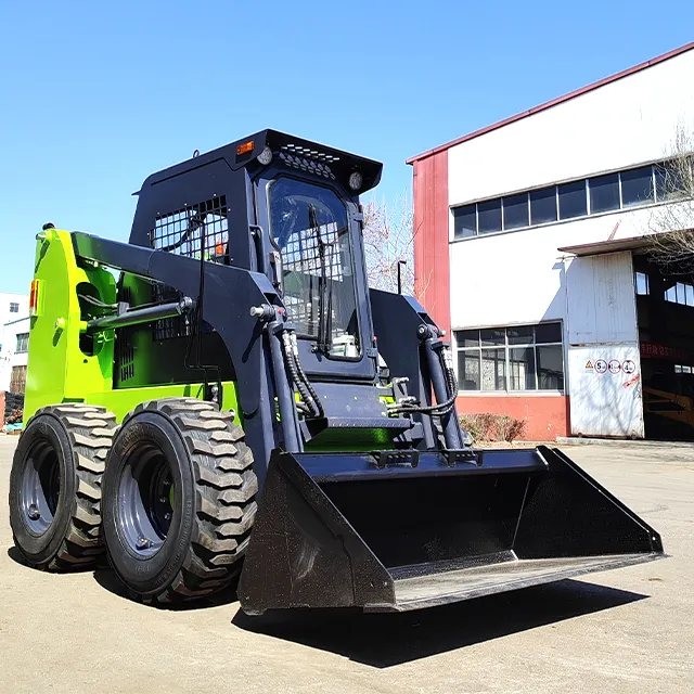 China Factory Direct Supply attachment skid loaders 700kg 1ton 2ton mini skid steer loader for sale