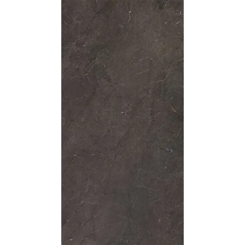 Luxury 1600x3200 glossy porcelain wall tile slab large format kitchen Black Colour big marble tiles for house