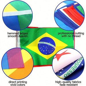 Custom Shape Size Rectangle Triangle Dominica Dominican Republic Banner String <b>Flag</b> for Indoor Outdoor Decorations - Product Image 6