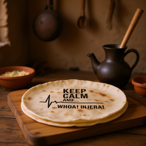 Maglietta a maniche lunghe Keep Calm And Whoa Injera per gli amanti del pane arrotolato - Product Image 3