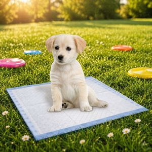 Almohadillas Absorbentes para Mascotas, Desechables, con Cuatro Esquinas Reforzadas, de Algodón Súper Absorbente, Ecológicas, con Certificación CE y SAP Japonés, para Mascotas Pequeñas, OEM ODM - Product Image 1