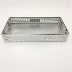 Giỏ lưới thép không gỉ trang trí nhà cửa/giỏ kim loại/giỏ khử trùng dụng cụ y tế bằng thép không gỉ 304 - Product Image 2