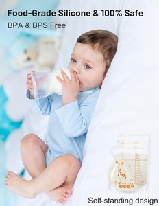 Custom Printed Hot Brand BPA-free Self-stand up <strong>Pouch</strong> Pre Sterilized Breast <strong>Milk</strong> Storage Bags 120ml 220ml Aseptic Bag - Product Image 3