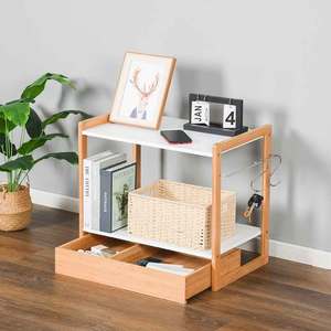 Phong cách tối giản nhà bếp phòng khách đồ nội thất MDF lò vi sóng giá với ngăn kéo và móc cho lưu trữ tổ chức - Product Image 5
