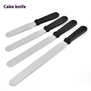 Fabbrica all'ingrosso in acciaio inox raschietto strumento Multi-formato coltello per torta e crema spatola Set di metallo resistente - Product Image 2