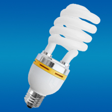 Lampe CFL demi-spirale E27 6000K Blanc 8000 heures 80lm/W CRI 80 AC 220V Plastique Garantie 2 ans - Product Image 2