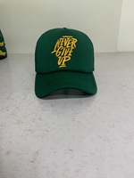 Casquettes de camionneur promotionnelles impression LOGO matériau avant polyester avec éponge, casquette de camionneur en maille arrière
