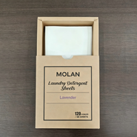 OEM 40 Feuilles de Lessive en Feuilles Nettoyage en Profondeur Boîte Kraft