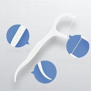 Fil dentaire réutilisable en PE en vrac avec saveur menthe, cure-dents en plastique, brosse interdentaire pour adultes, nettoyant buccal - Product Image 3