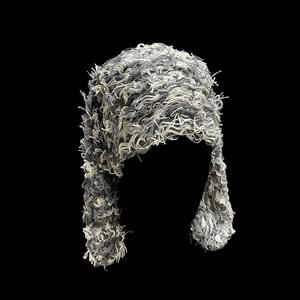 หมวกบีนนี่ไหมพรมถักลายกระต่ายปีศาจหูยาวแบบวินเทอร์อุ่นๆ สไตล์ดิสเทรส พร้อมหูกระต่าย - Product Image 3