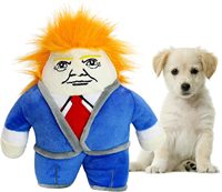 Meilleur jouet à couiner pour chien, résistant aux morsures, jouets à mâcher interactifs pour chien Donald-pour petits et moyens chiens