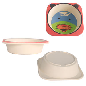 認証済みベビー用品 環境に優しいメラミン製ベビーフードトレイ 子供用仕切り付きディナープレート 5点セット - Product Image 5