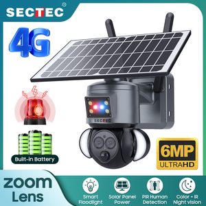 SECTEC <span class=keywords><strong>Camera</strong></span> Mạng <span class=keywords><strong>IP</strong></span> Zoom 12X Wifi 6MP HD <span class=keywords><strong>Camera</strong></span> Pin Mặt Trời Mạng PTZ <span class=keywords><strong>Camera</strong></span> Quan Sát <span class=keywords><strong>IP</strong></span> Ngoài Trời Thông Minh Hai Ống Kính - Product Image 2