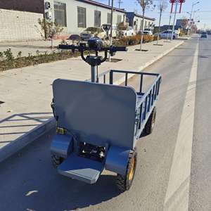 شاحنة ترولي مسطحة سميكة الفرز مع مقطورة درابزين عربة صامتة - Product Image 3