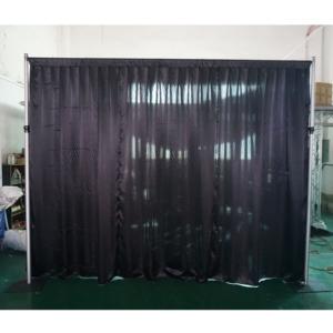 Soporte ajustable de aluminio para telón de fondo de fotografía con tubo y drapería - Product Image 1