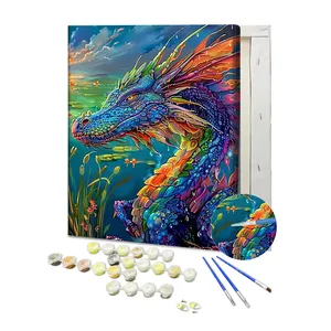 Dragón DIY pintura por números Kits para niños y adultos lienzo Digital arte abstracto pintura al óleo personalizada por números Set