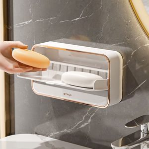 Caja <span class=keywords><strong>de</strong></span> Almacenamiento <span class=keywords><strong>de</strong></span> Pared <span class=keywords><strong>con</strong></span> Tapa, Organizador <span class=keywords><strong>de</strong></span> Baño Impermeable <span class=keywords><strong>de</strong></span> ABS para Artículos <span class=keywords><strong>de</strong></span> Aseo Pequeños y Esenciales <span class=keywords><strong>de</strong></span> Vanidad - Product Image 2