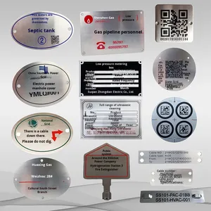 Targhetta in Metallo Personalizzabile, Incisione Laser Anticorrosione, Targhetta in Acciaio Inox, Stampa Serigrafica UV, Attrezzature Meccaniche Zhejiang - Product Image 3