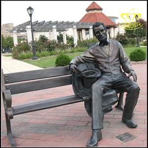 Plaza Garden Street Bronce Artesanía de metal Escultura DE ARTE 'El mundo es tuyo' Decoración de paisaje con temas de moda de Cruz de Ángel - Product Image 6
