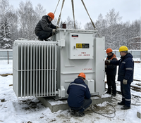 Transformateur de distribution immergé dans l'huile, hermétique, haute efficacité, triphasé, trois enroulements, S13-M-2000