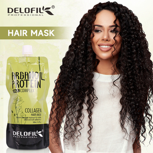 Delofil - Mascarilla <span class=keywords><strong>Profesional</strong></span> <span class=keywords><strong>de</strong></span> Tratamiento Capilar con Keratina, <span class=keywords><strong>Champú</strong></span> y Acondicionador Orgánicos, Sin Sulfatos, Mascarilla Reparadora para el Cabello, <span class=keywords><strong>Champú</strong></span> <span class=keywords><strong>de</strong></span> Salón - Product Image 4
